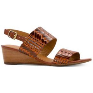 PATRICIA NASH Mirella Leather Wedge Sandals